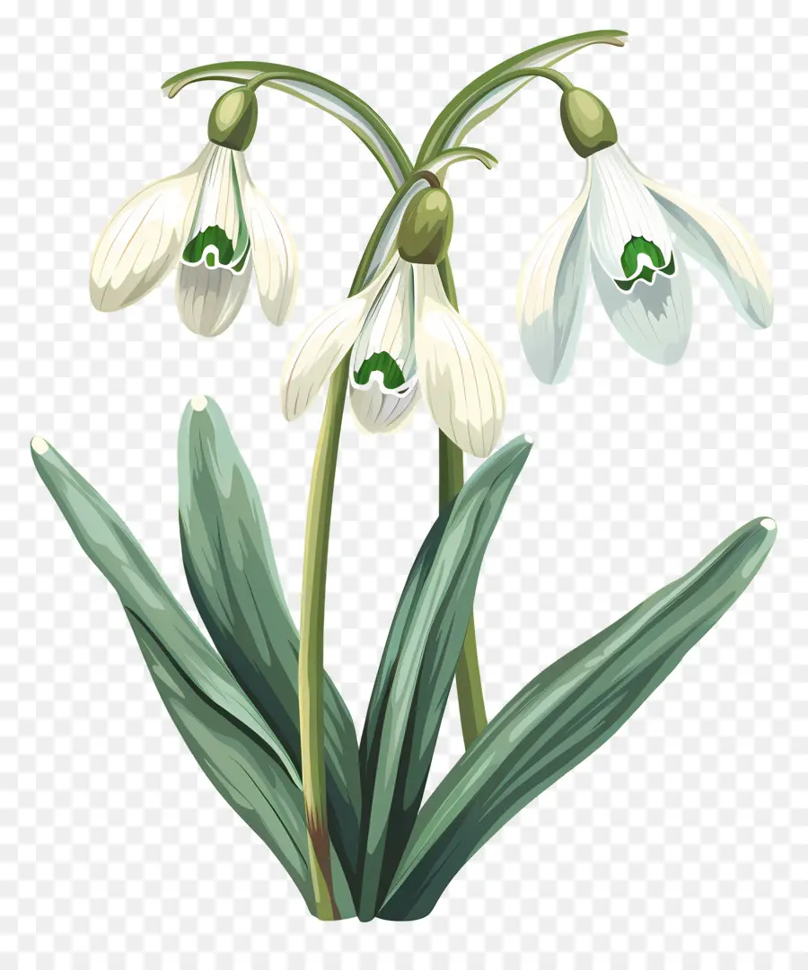 Perce Neige, De La Fleur，Fleur Blanche PNG