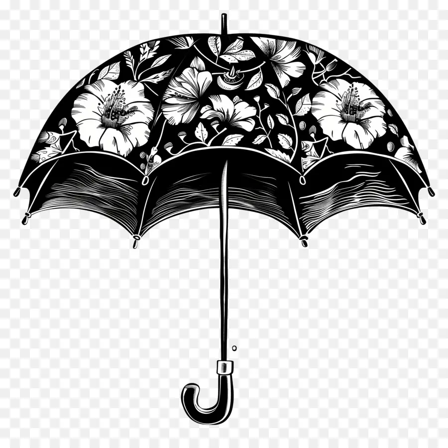 Parapluie Silhouette，Parapluie PNG