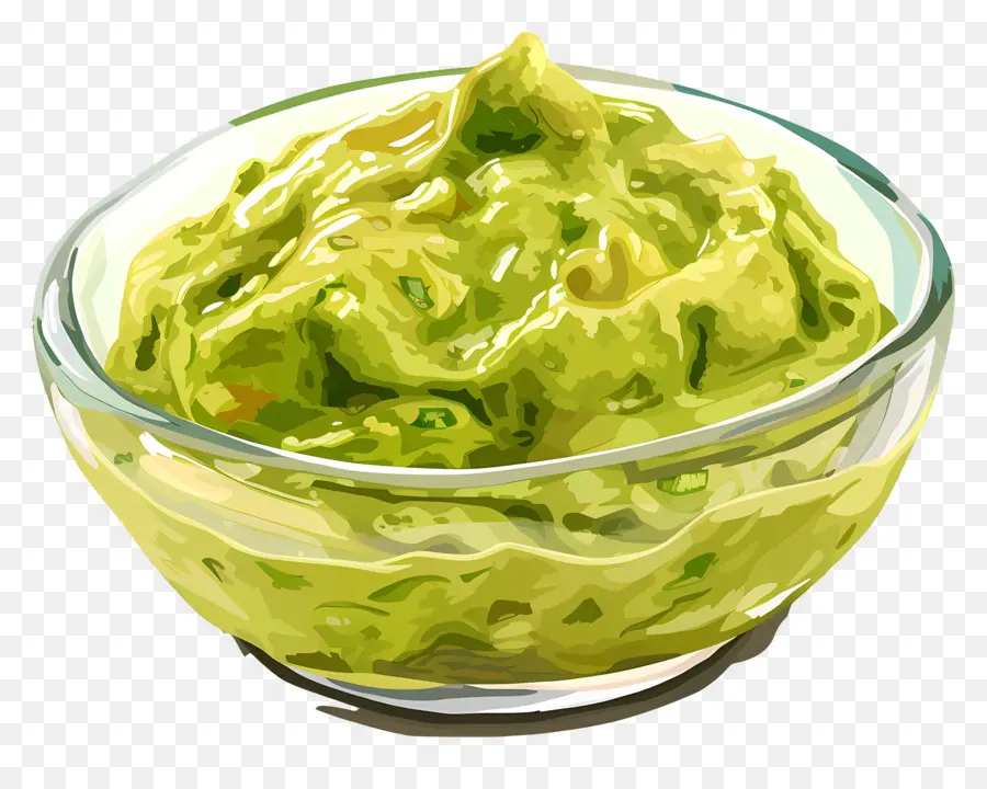 Guacamole Vert，Avocat PNG