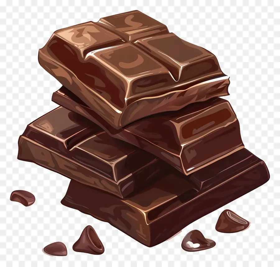 Barres De Chocolat，Doux PNG