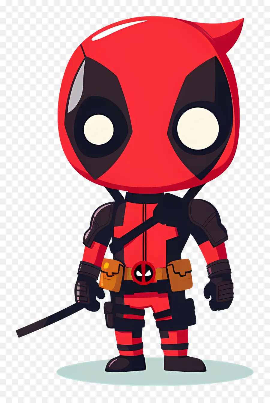 Mignon Deadpool，Personnage De Dessin Animé PNG