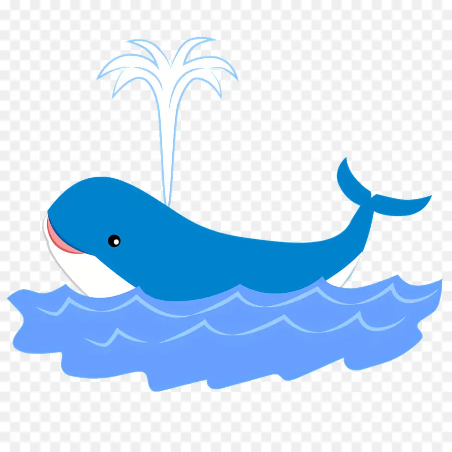 Baleine，Bleu PNG