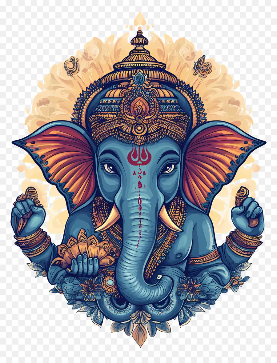 Chaturthi Ganesh，Divinité Indienne PNG