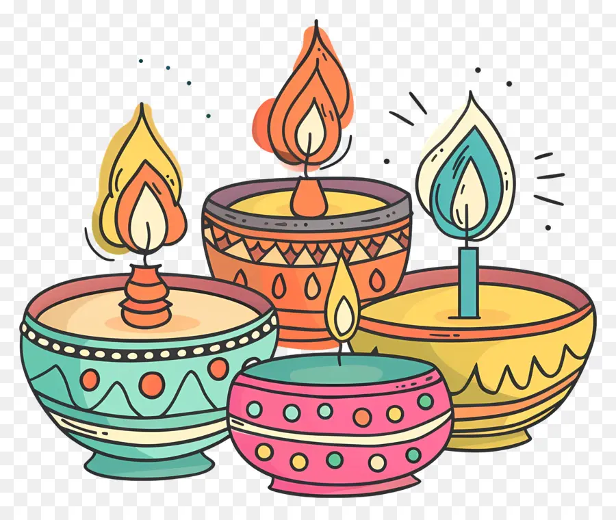 Bougies Décoratives，Flammes PNG