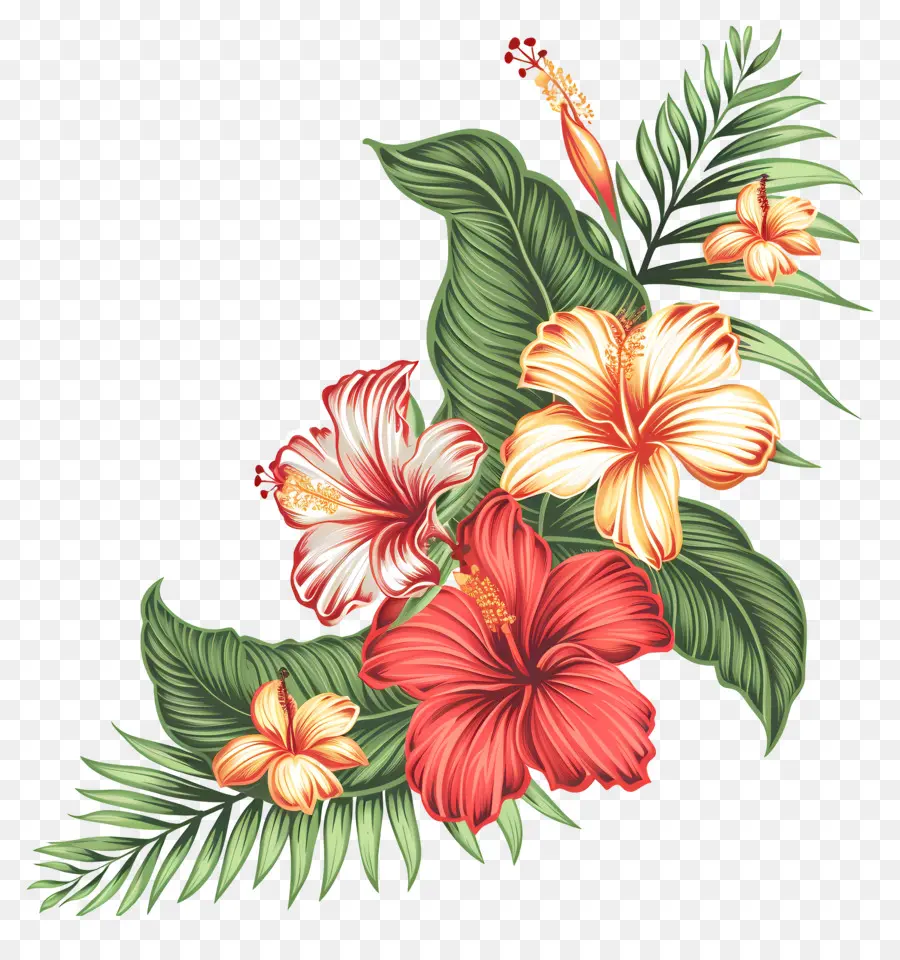 Fleur Tropicale，Hibiscus PNG