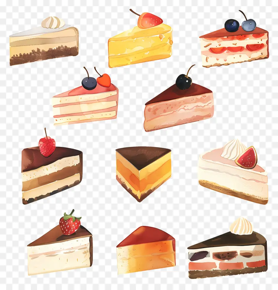 Tranches De Gâteau，Gâteau PNG