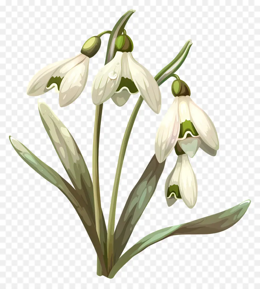 Perce Neige, De La Fleur，Fleur Blanche PNG