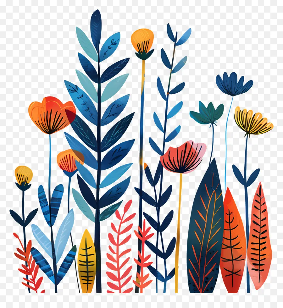 Feuilles Colorées，Plantes PNG