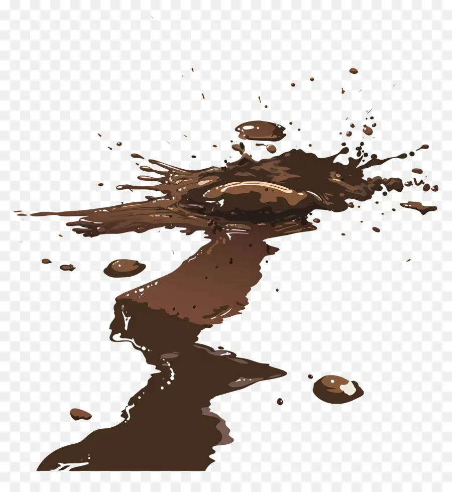 Éclaboussure De Chocolat，Chocolat PNG