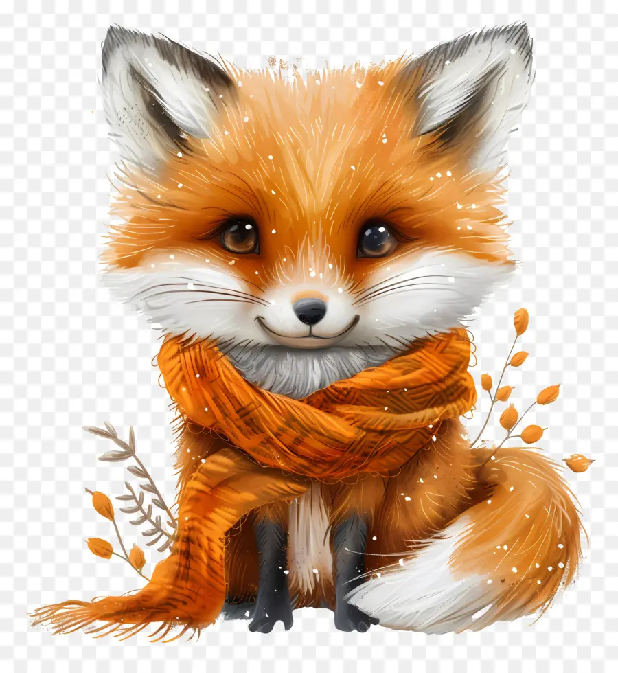 Renard，Foulard PNG