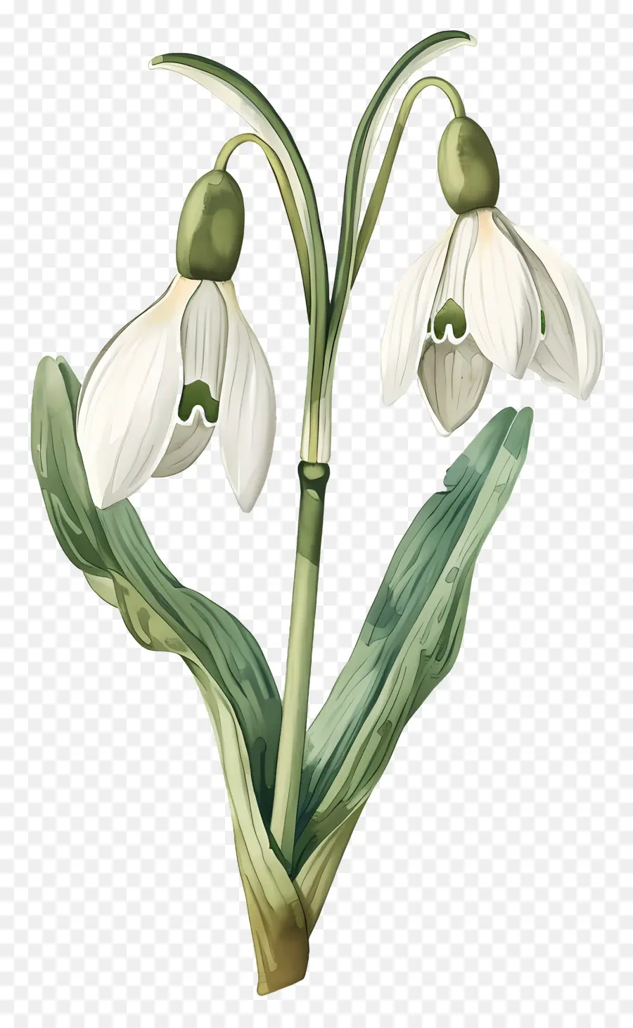 Perce Neige, De La Fleur，Pétal En Forme De Cloche PNG