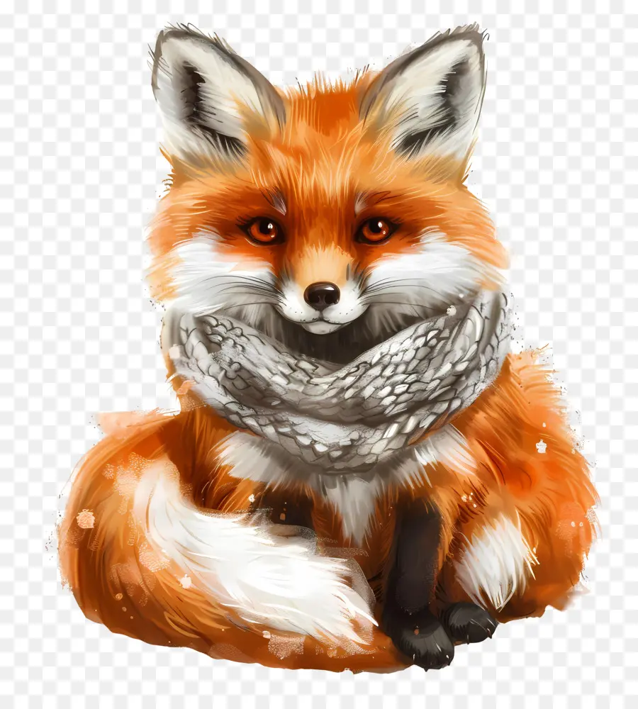 Renard，Foulard PNG