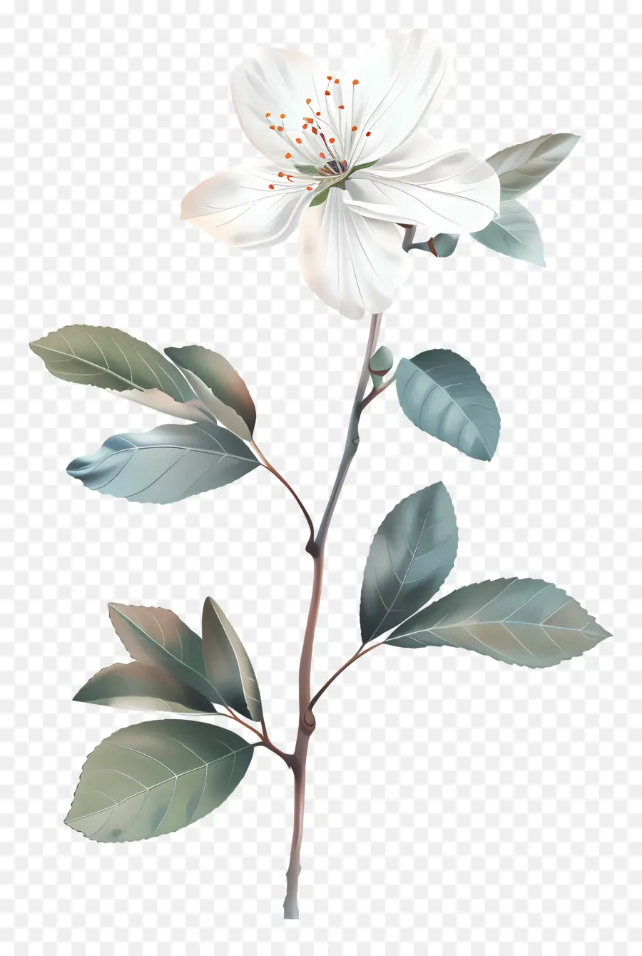 Pastel De Fleurs，Fleur Blanche PNG