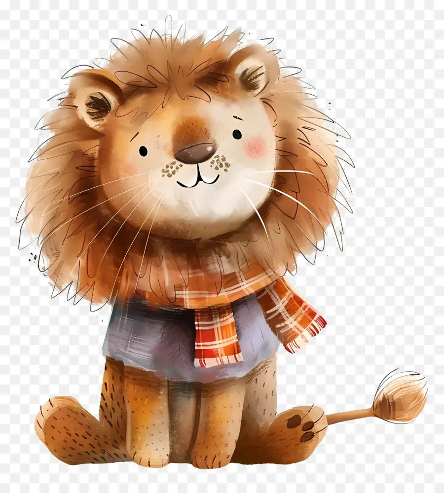 Mignon Lion，Illustration De Lion PNG