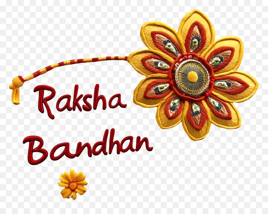 Raksha Bandhan，Fleur Jaune PNG