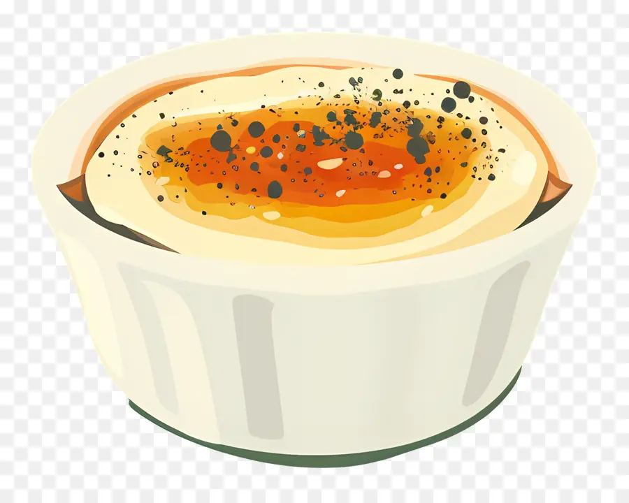 Crème Brûlée，Dessert PNG