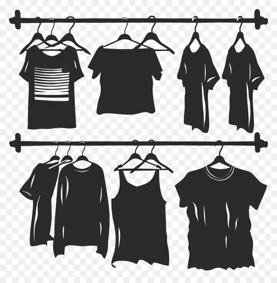 Vêtements Sur Cintre，Vêtements En Rack PNG