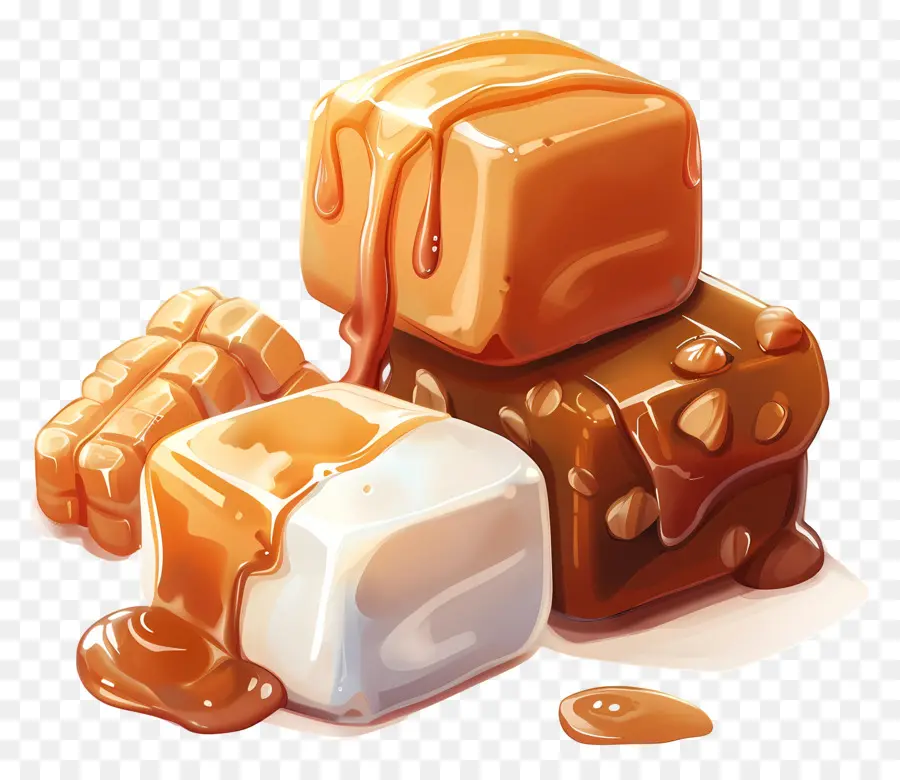 Bonbons Au Caramel，Chocolat PNG