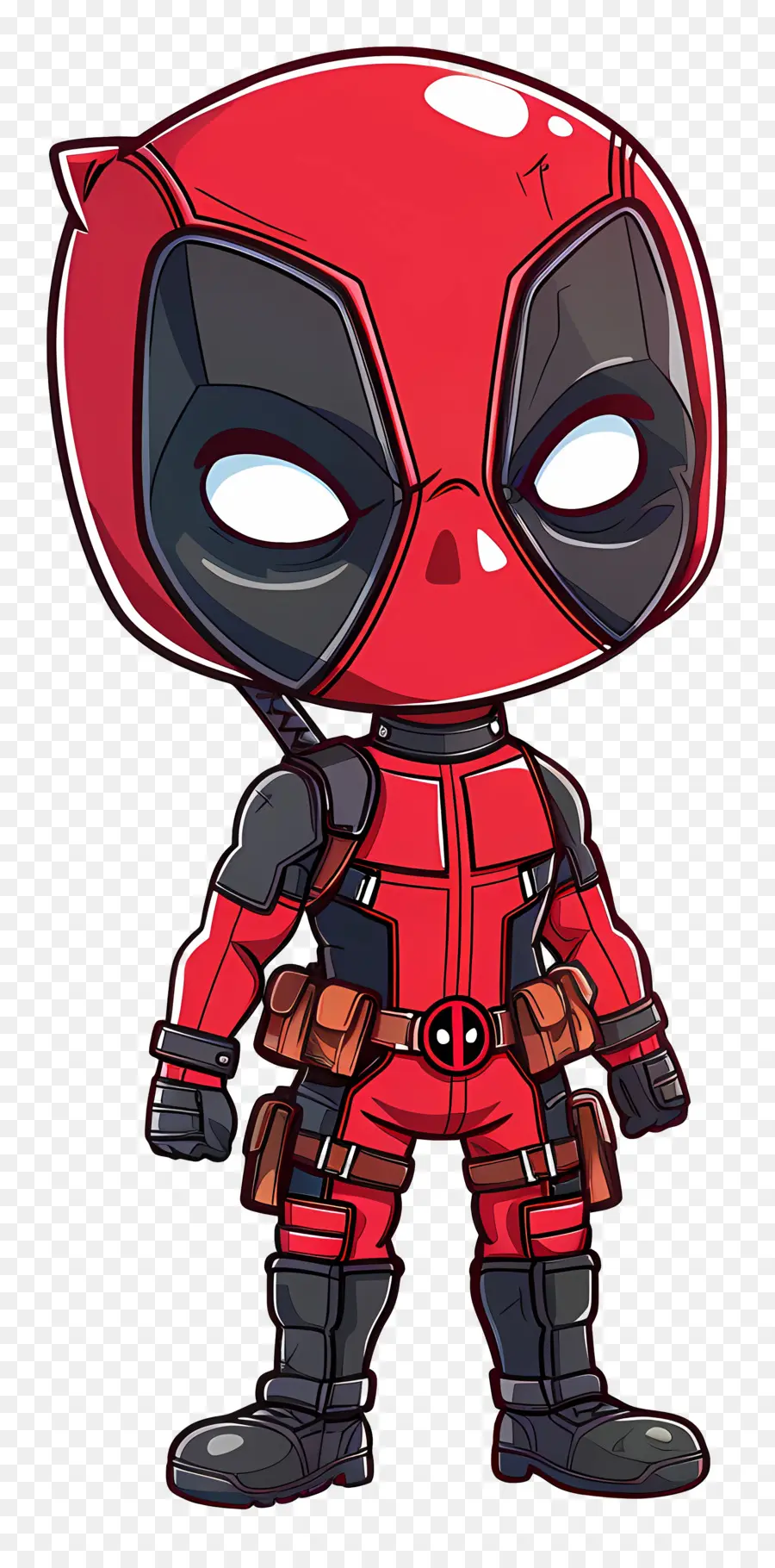 Mignon Deadpool，Personnage De Dessin Animé PNG