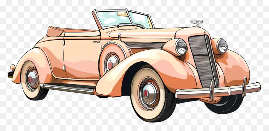 Voiture De Collection，Rose PNG