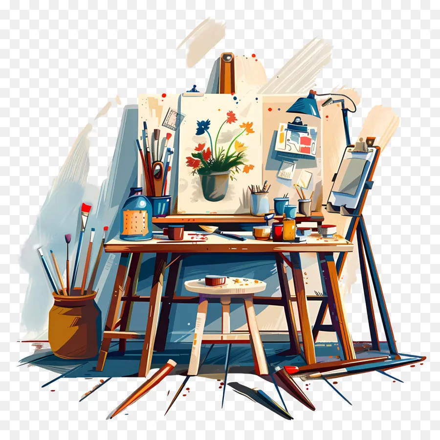 Atelier D'art，Peinture PNG