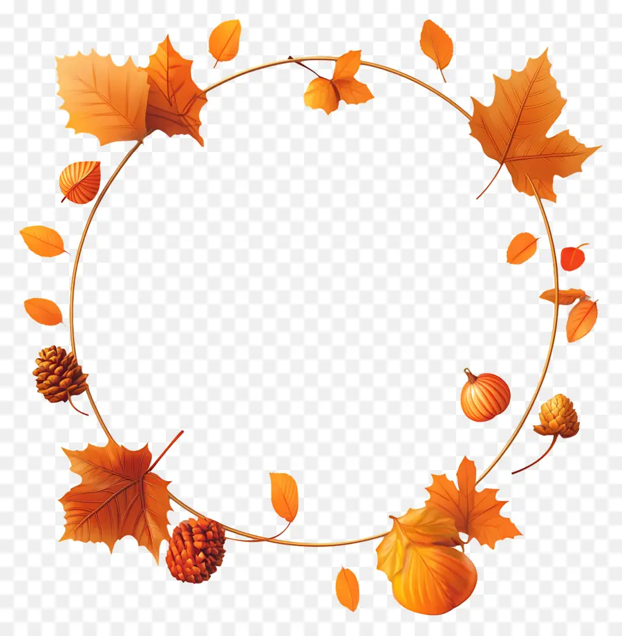 Couronne D'automne，Feuilles PNG