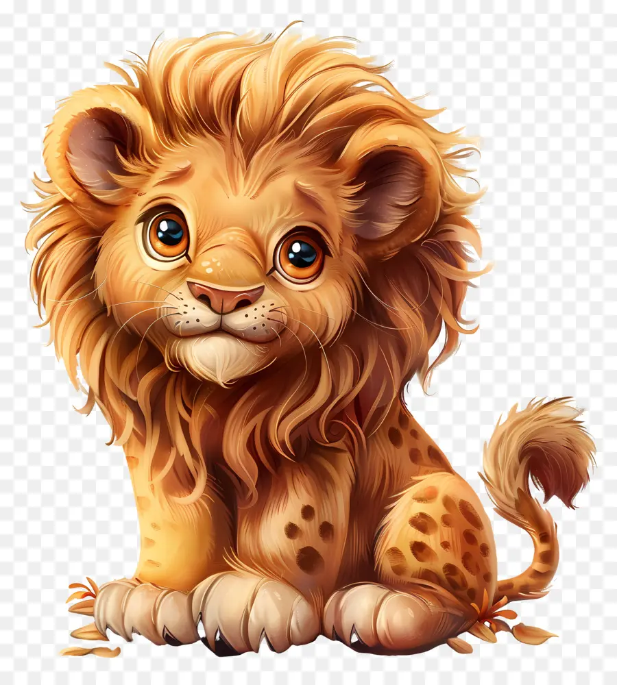 Mignon Lion，Bébé Lion PNG