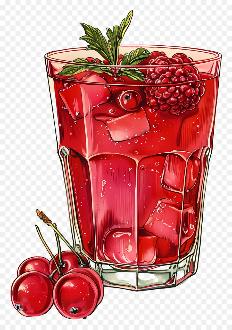 Boisson Baies，Rouge Cocktail PNG