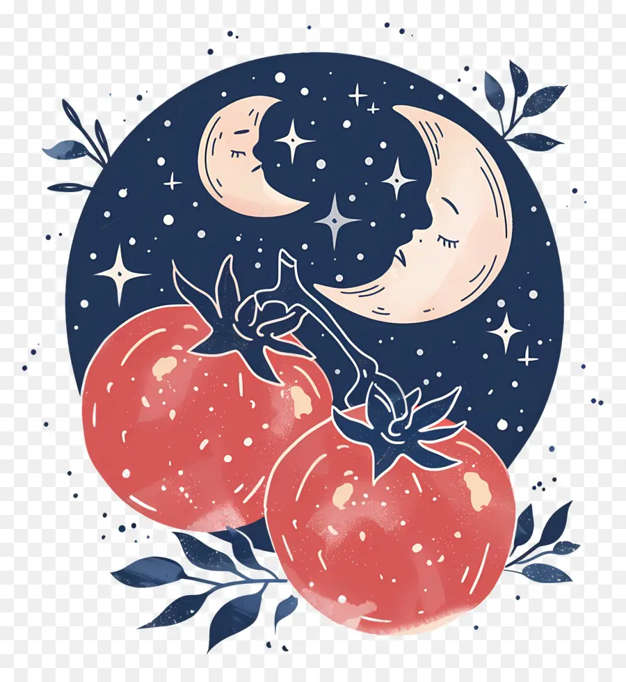 Tomates，Ciel De Nuit PNG