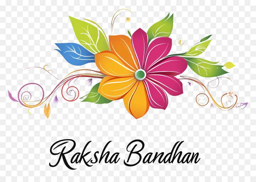 Raksha Bandhan，Design Floral PNG