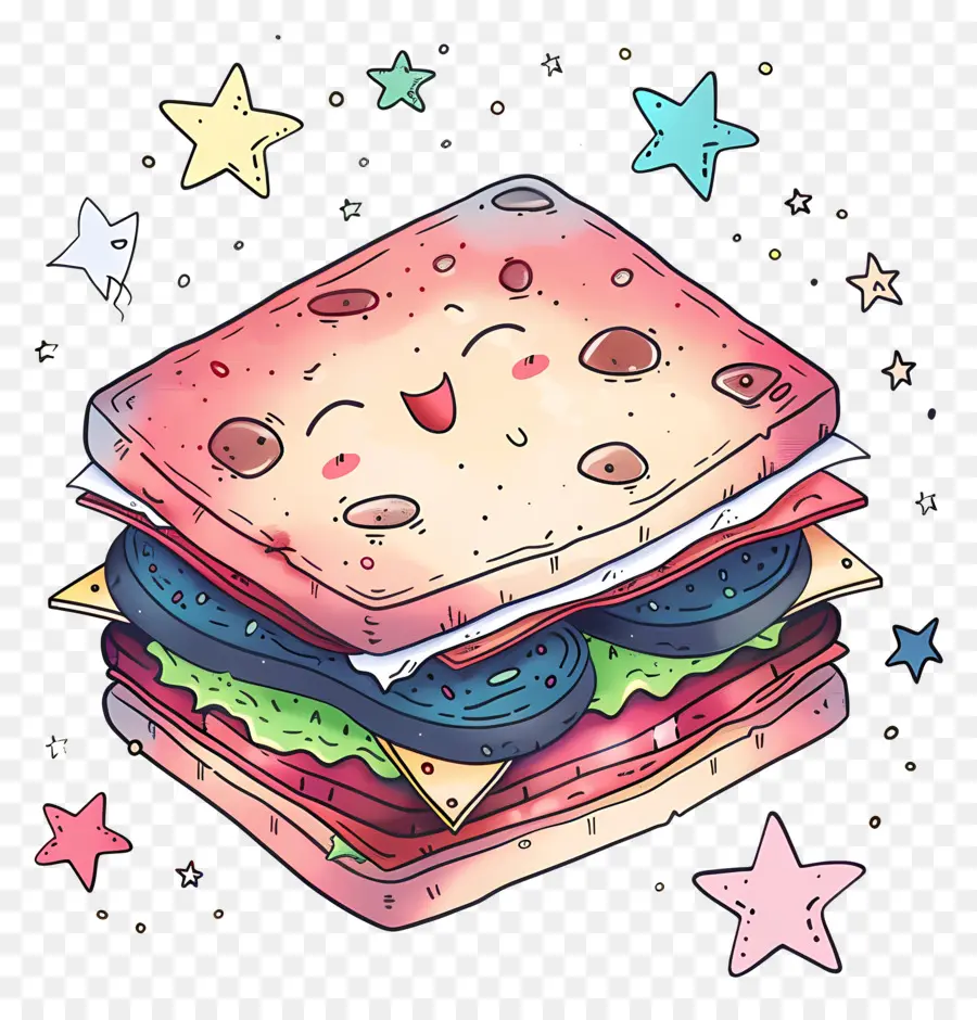 Sandwich，Dessin Animé Sandwich PNG