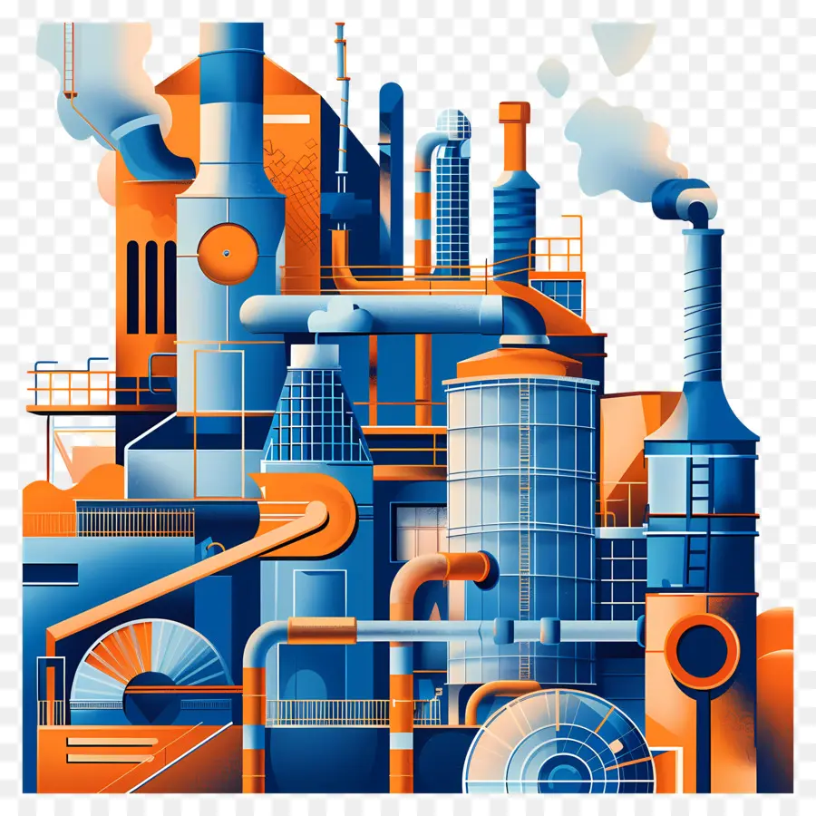 Usine，Usine Industrielle PNG