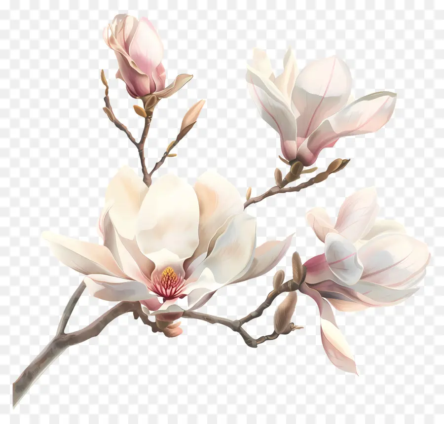 Pastel De Fleurs，Fleur Blanche PNG