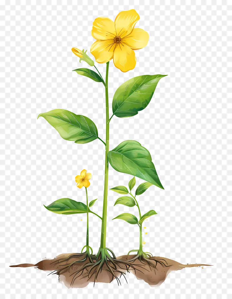 Fleurs Jaunes，Plante PNG