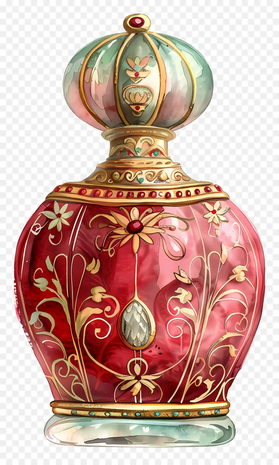 Bouteille De Parfum，Vase Rouge PNG