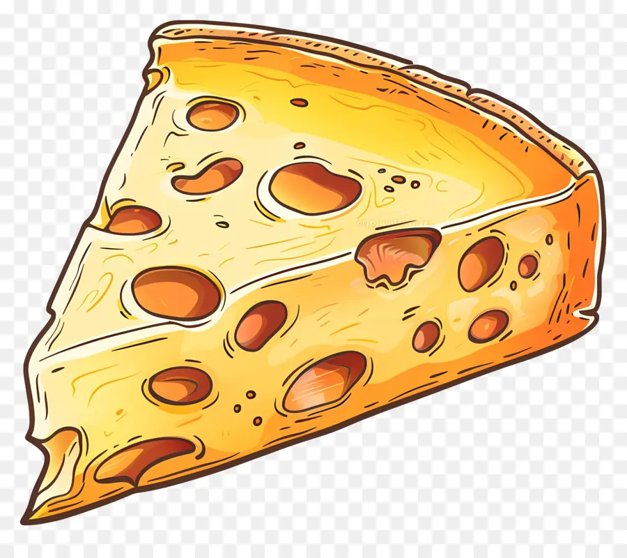 Une Tranche De Fromage，Fromage PNG