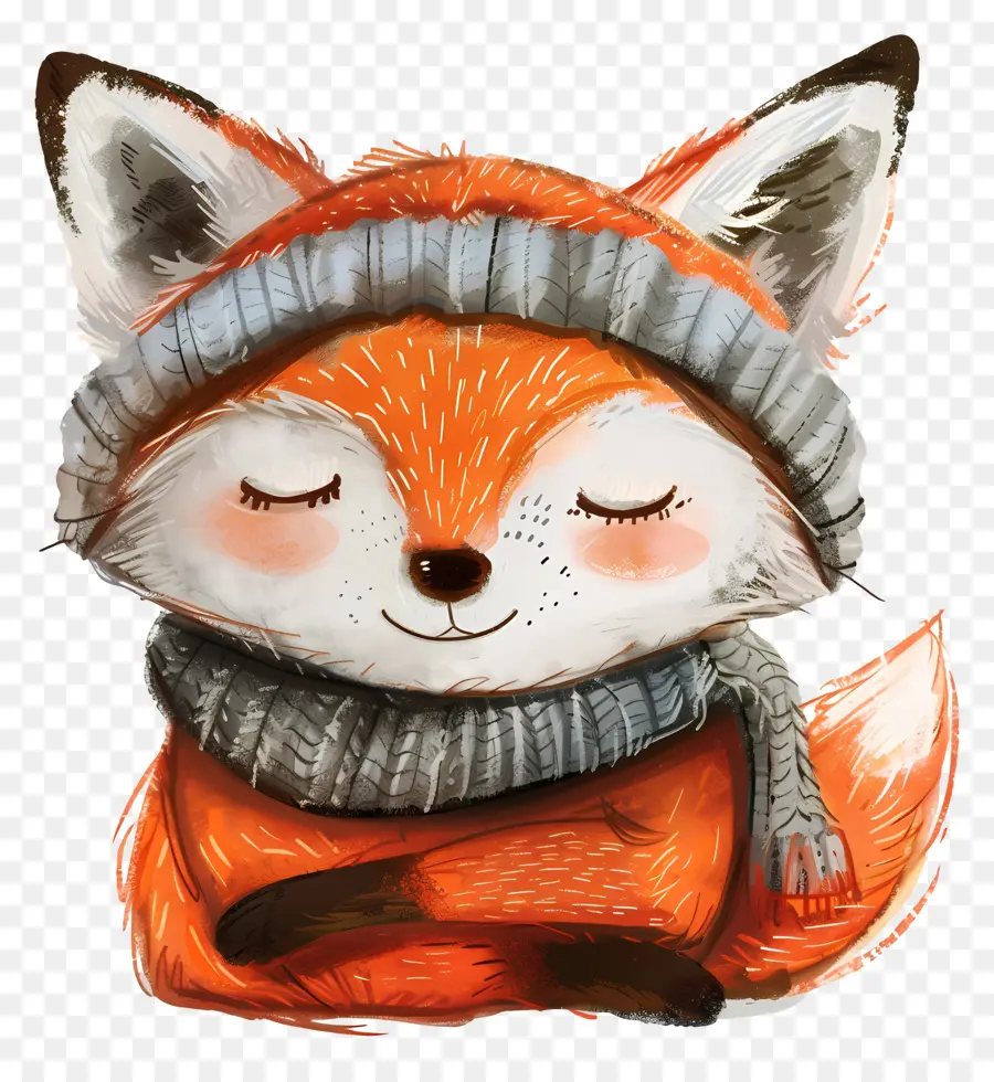 Adorable Renard，Illustration De Renard PNG