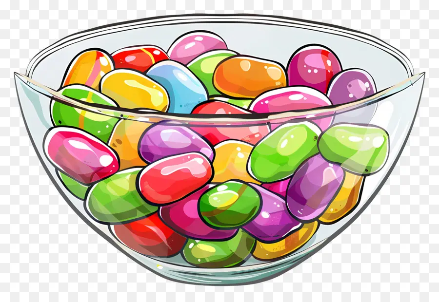 Les Fèves à La Gelée，Bonbons Colorés PNG