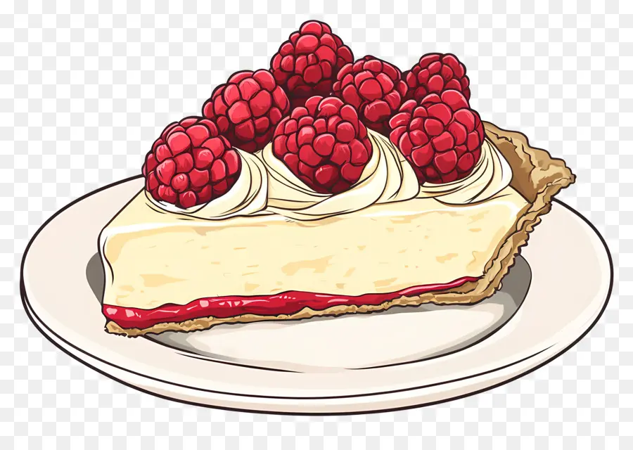 Tarte à La Crème Aux Framboises，Cheesecake PNG