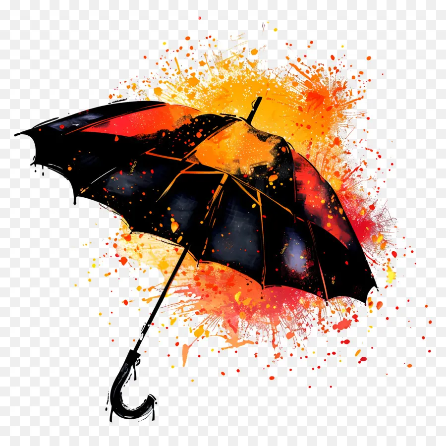 Parapluie Silhouette，Parapluie PNG