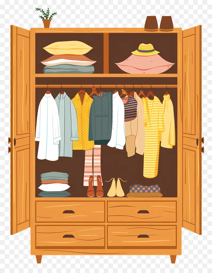 Armoire à Vêtements，Vêtements Rack PNG