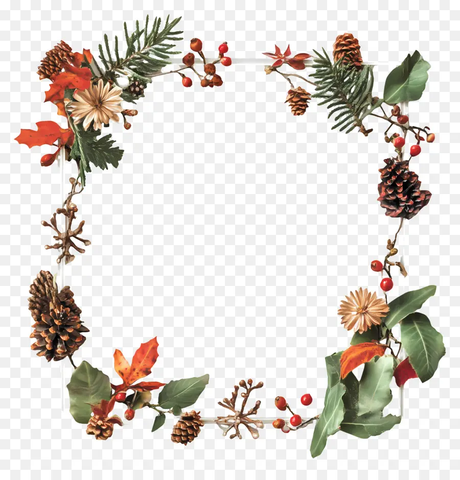 Couronne De Noël，Décorations PNG