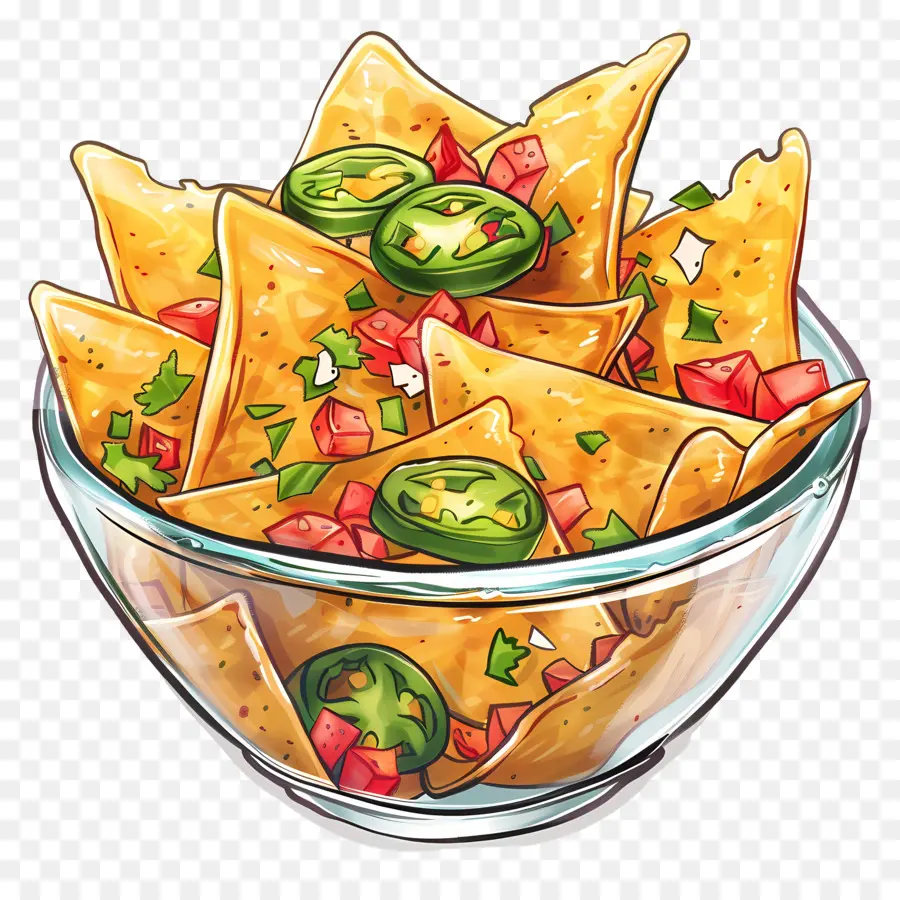 Bol De Nachos，Nachos PNG