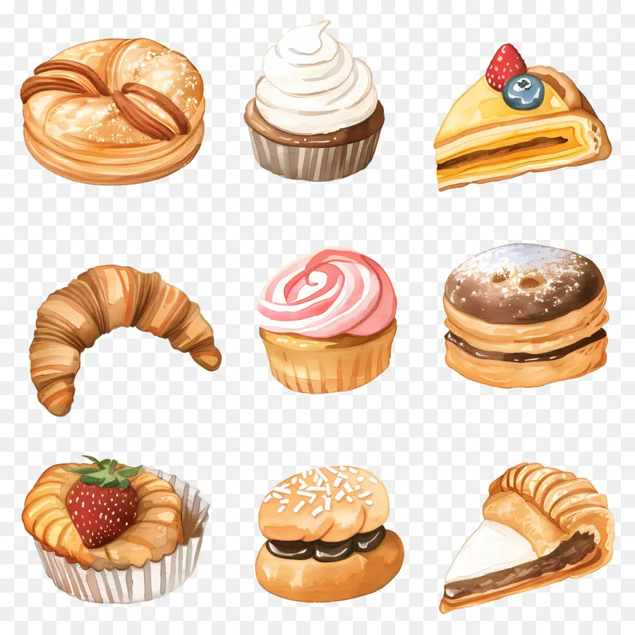 Pâtisseries，Croissant PNG