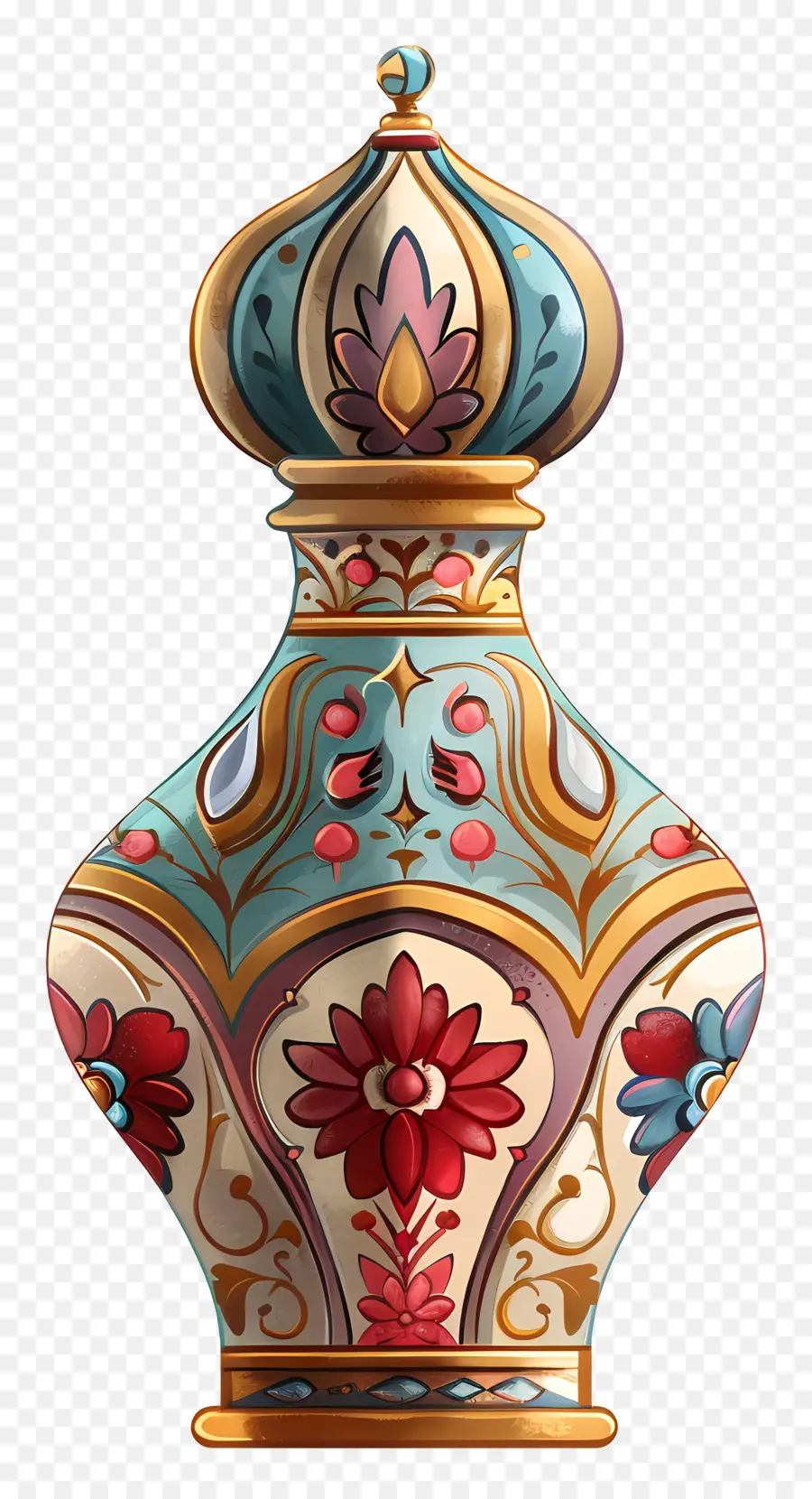 Bouteille De Parfum，Vase Floral PNG