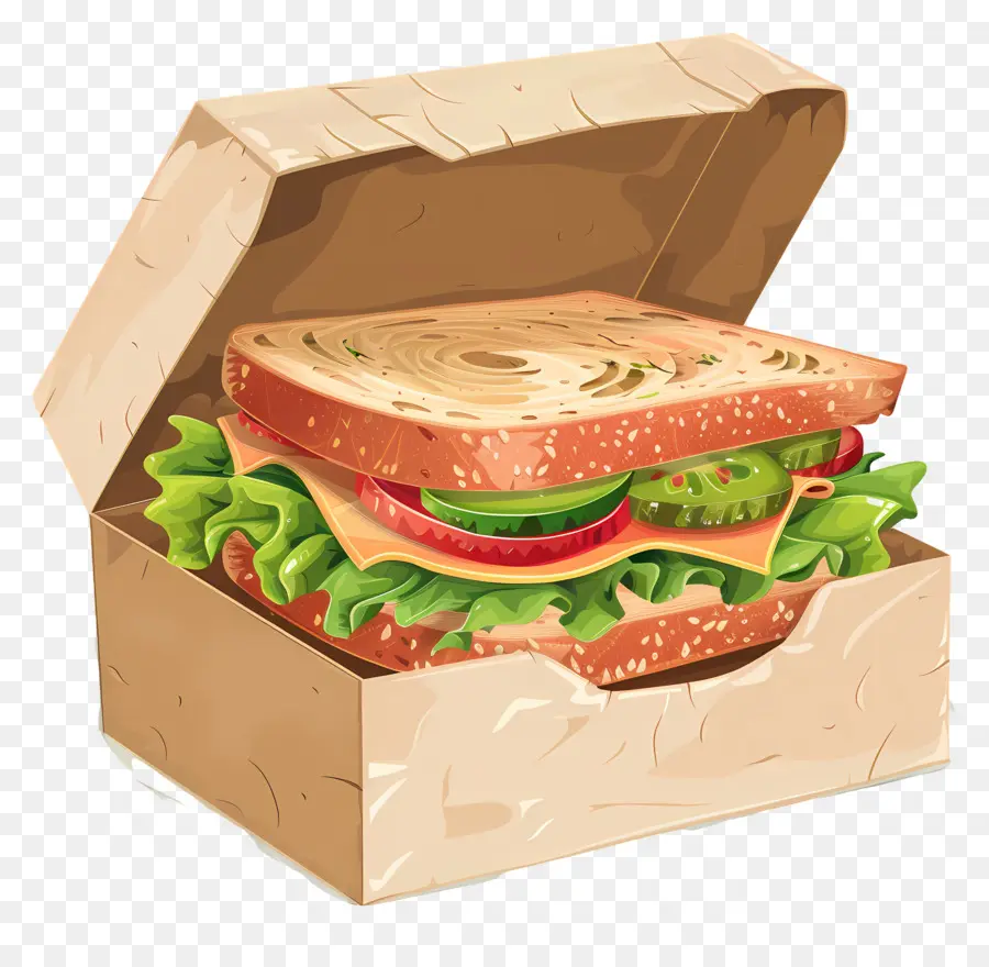 Sandwich En Boîte，Déjeuner PNG