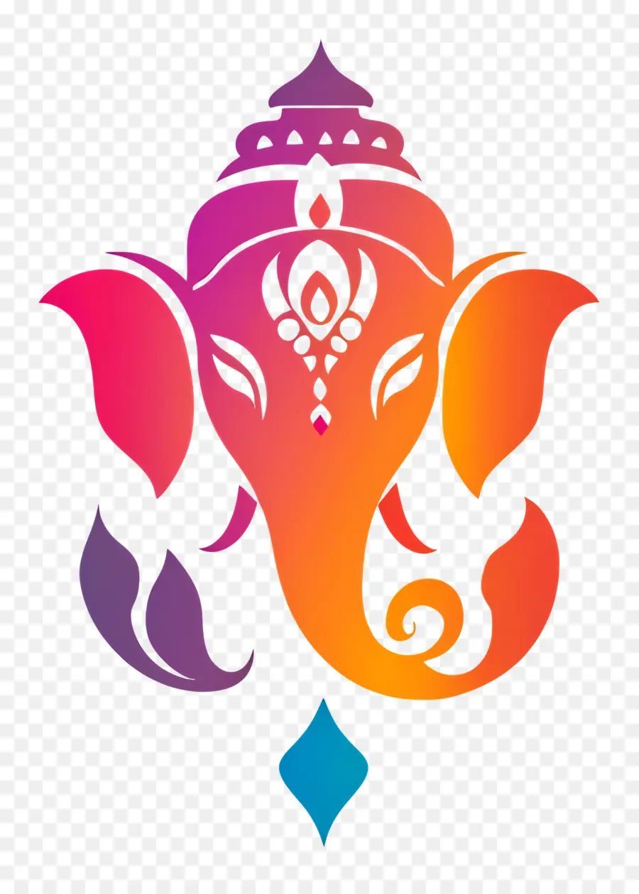 Ganesha Coloré，Hindouisme PNG