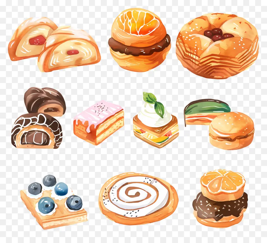 Pâtisseries，Croissants PNG