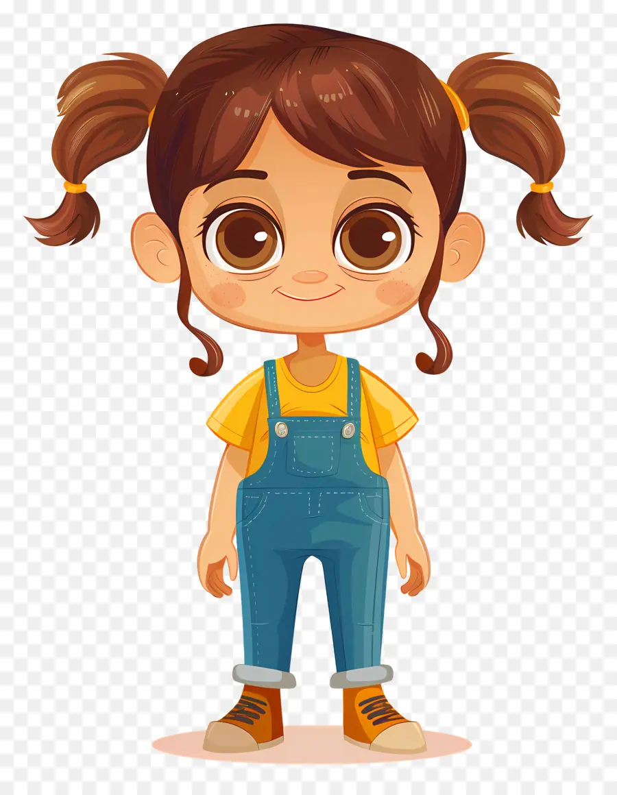 Fille De Maternelle，Fille De Dessin Animé PNG