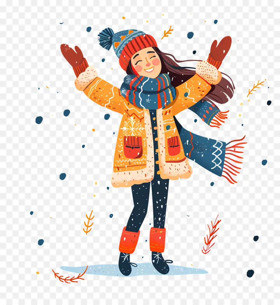 Fille，Hiver PNG